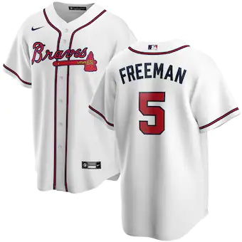 youth nike freddie freeman white atlanta braves home replic